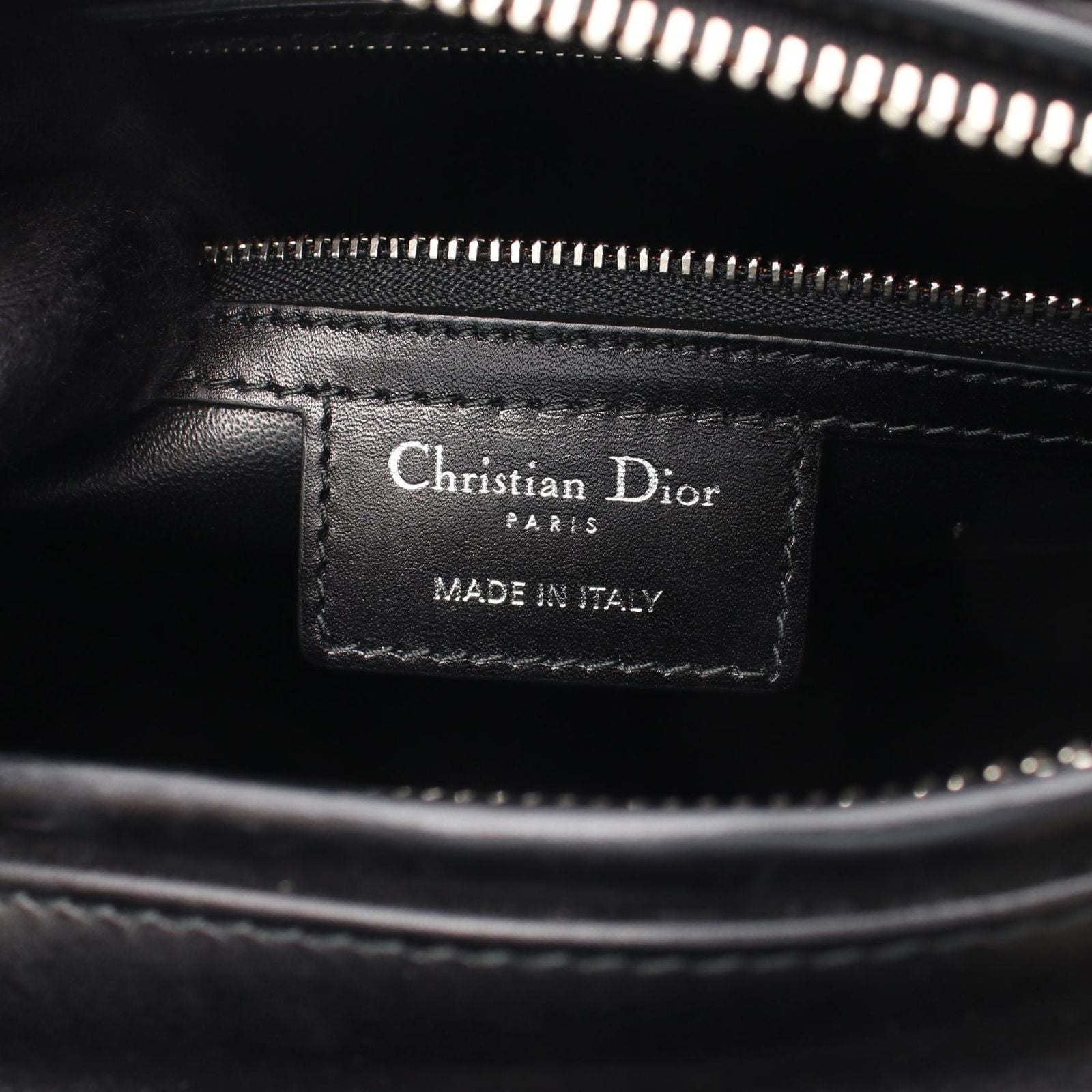 Dior Handbag Lady Dior Large Patch 2-Way Black Multi Leather Lady Dior Tote — view 4