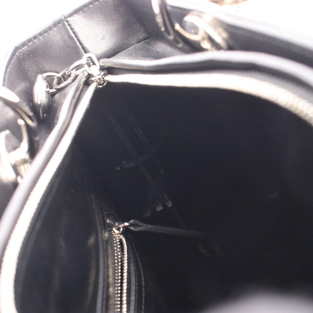 Dior Handbag Lady Dior Large Patch 2-Way Black Multi Leather Lady Dior Tote — view 7
