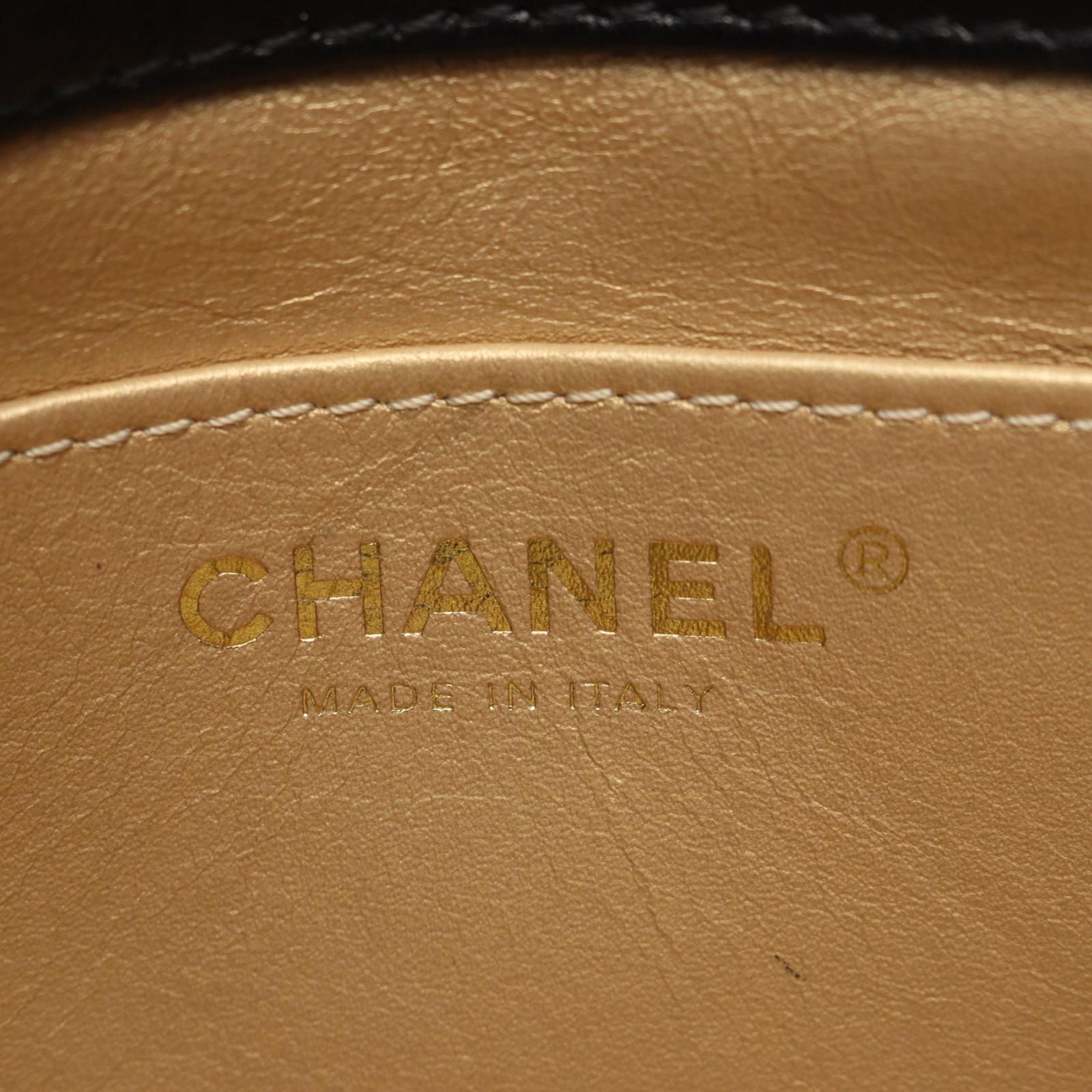 Chanel Shoulder Bag Mini Quilted Black Lambskin Chain — view 4