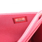 Chanel Shoulder Bag Quilted Double Piece Pink Lambskin Chain Wallet — view 5