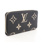 Louis Vuitton Round Wallet Zippy Bicolor Monogram Empreinte Black Beige Leather — view 2