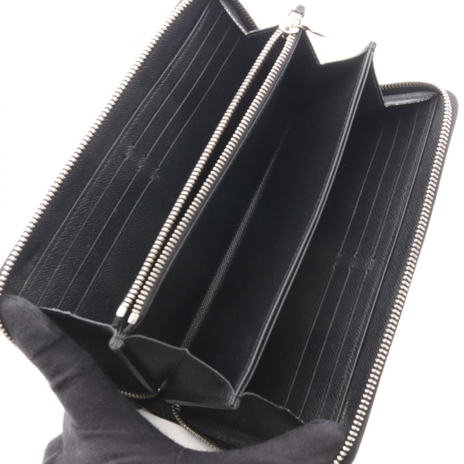 Louis Vuitton Round Wallet Zippy Epi Noir Leather — view 3