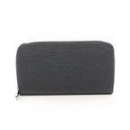 Louis Vuitton Round Wallet Zippy Epi Noir Leather