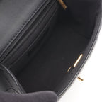Chanel Shoulder Bag Quilted Small Flap Black Lambskin Chain — view 3