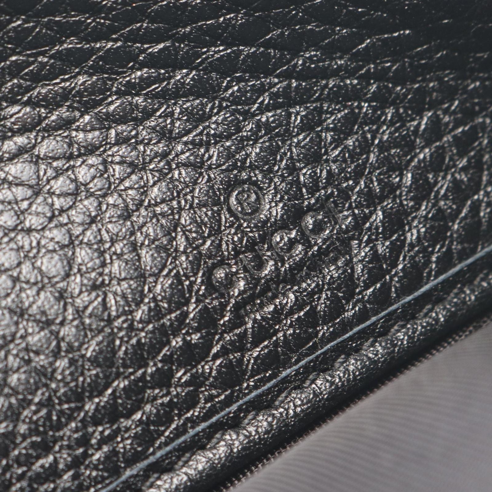 Gucci Bifold Wallet GG Emblem Continental Black Leather — view 4
