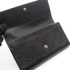 Gucci Bifold Wallet GG Emblem Continental Black Leather — view 8