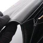 Gucci Bifold Wallet GG Emblem Continental Black Leather — view 7