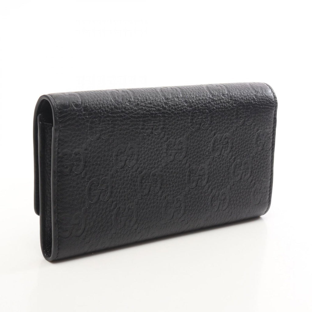 Gucci Bifold Wallet GG Emblem Continental Black Leather — view 2