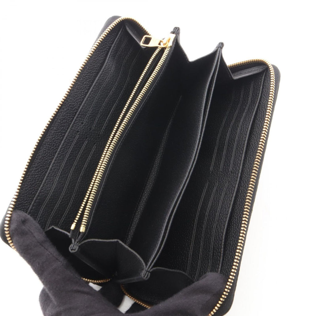 Louis Vuitton Round Wallet Zippy Monogram Empreinte Noir Leather — view 3