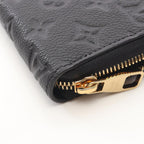 Louis Vuitton Round Wallet Zippy Monogram Empreinte Noir Leather — view 6