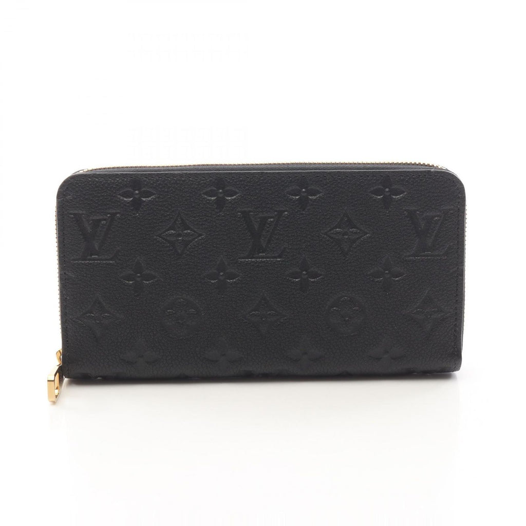 Louis Vuitton Round Wallet Zippy Monogram Empreinte Noir Leather