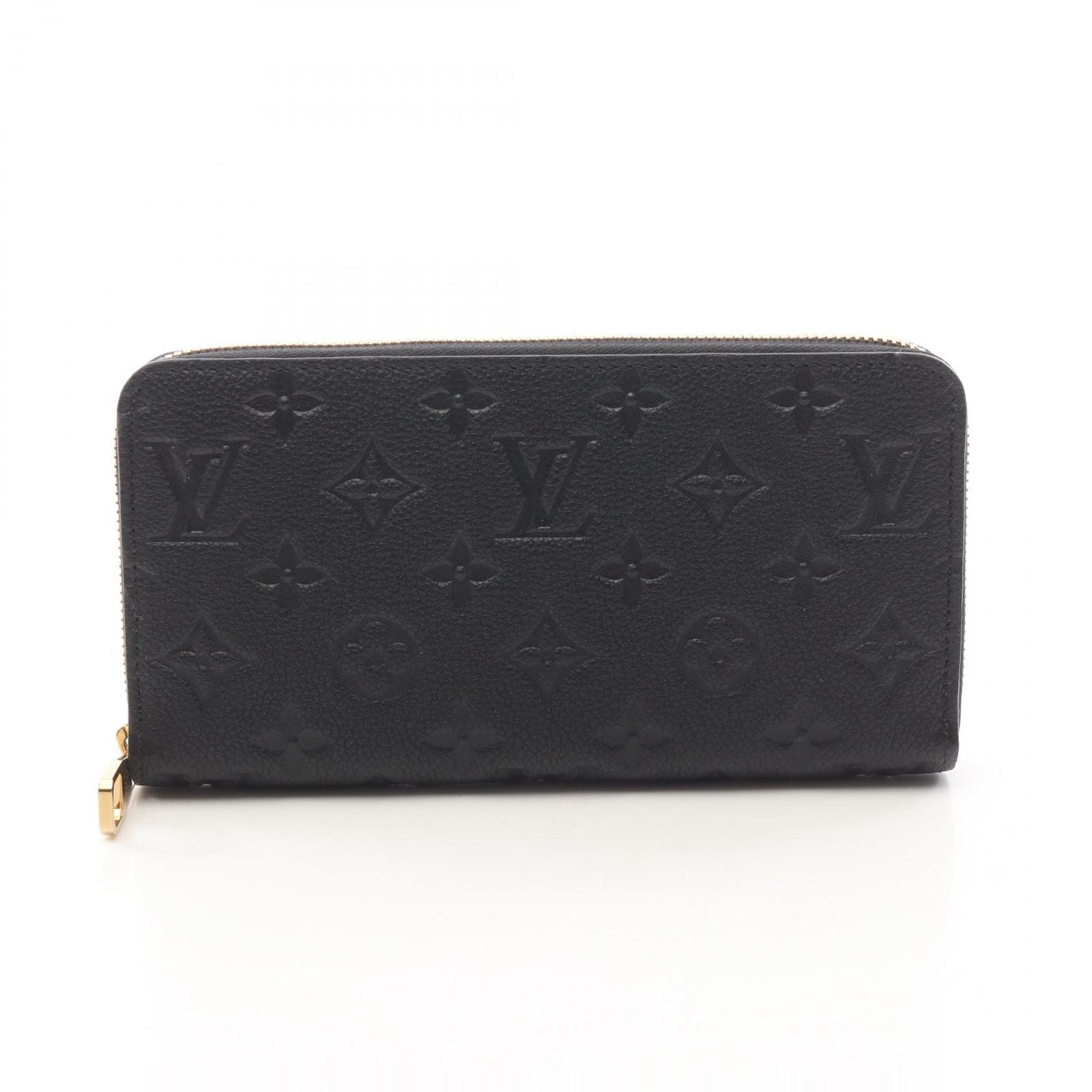 Louis Vuitton Round Wallet Zippy Monogram Empreinte Noir Leather