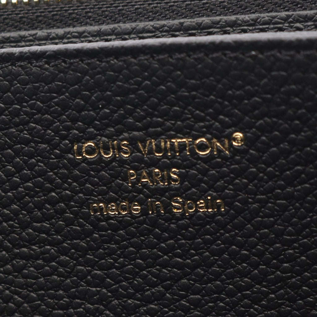 Louis Vuitton Round Wallet Zippy Monogram Empreinte Noir Leather — view 4