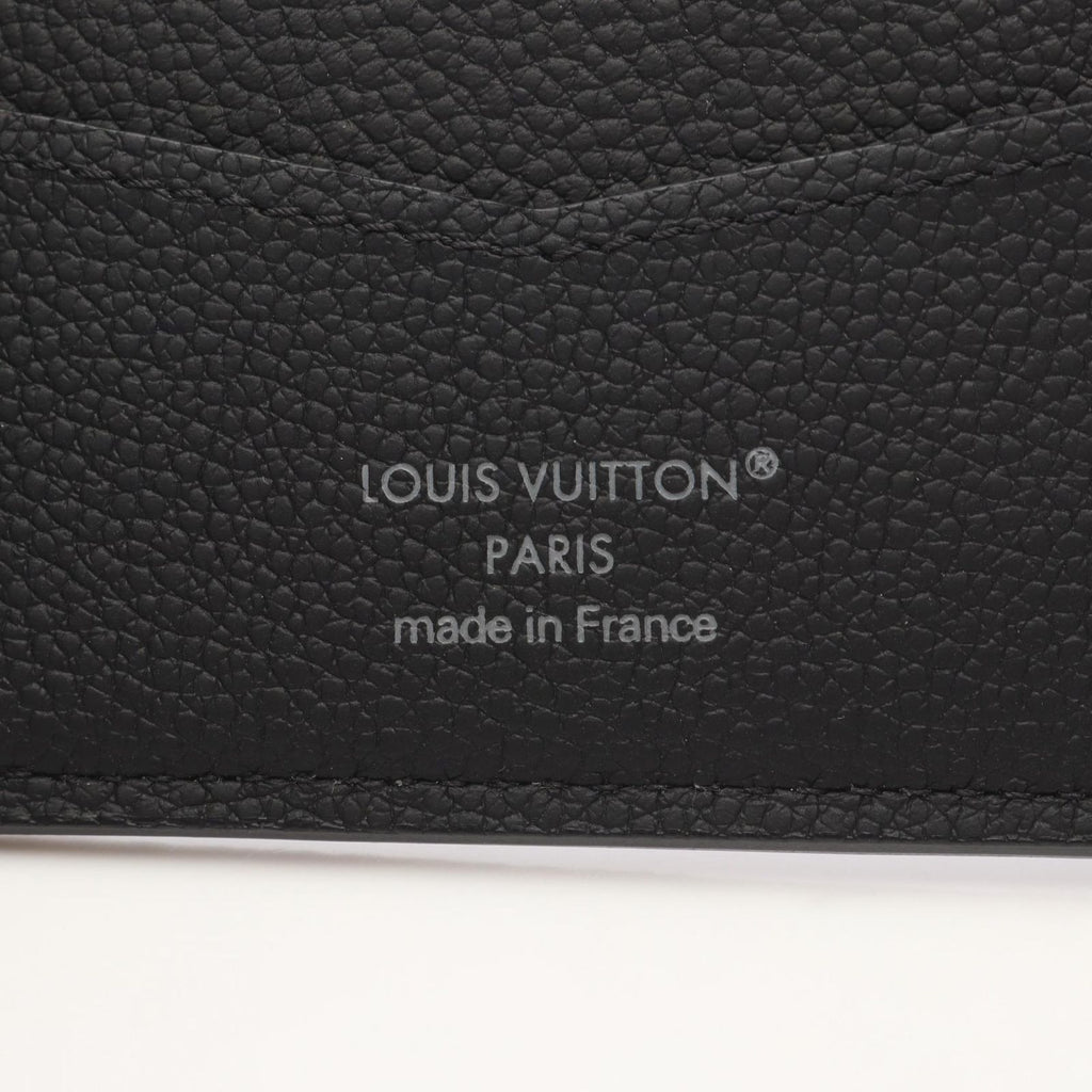 Louis Vuitton Bill Purse Portefeuille Calf Noir Canvas Wallet — view 4
