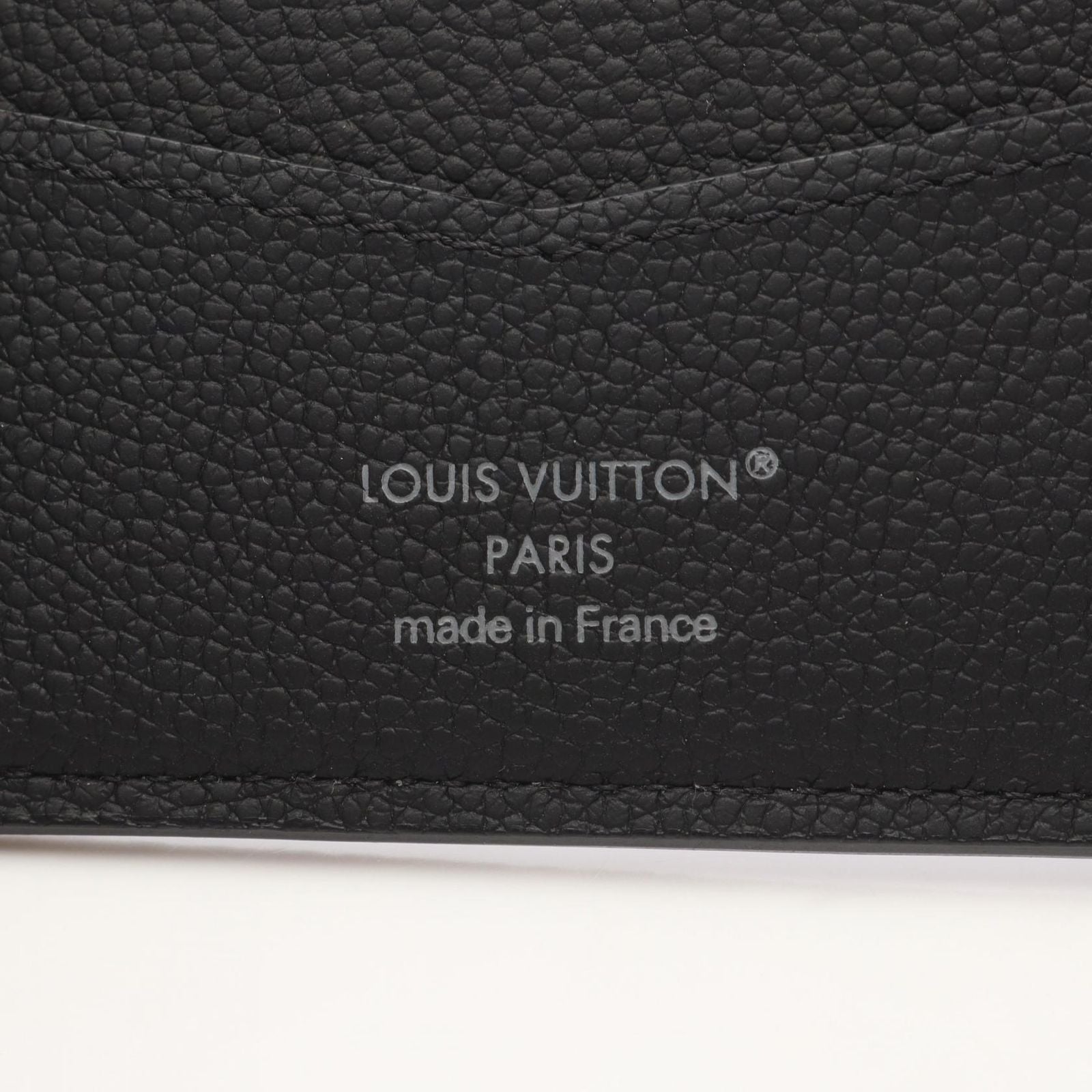 Louis Vuitton Bill Purse Portefeuille Calf Noir Canvas Wallet — view 4