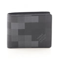 Louis Vuitton Bill Purse Portefeuille Calf Noir Canvas Wallet
