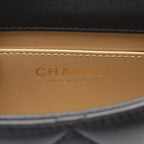 Chanel Shoulder Bag Mini Quilted Black Lambskin Chain — view 4