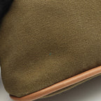 Hermes Pouch Bolide 20 Khaki Canvas Leather Mini — view 5