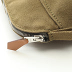 Hermes Pouch Bolide 20 Khaki Canvas Leather Mini — view 7