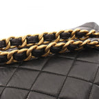 Chanel Backpack Quilted Turnlock Chain Black Lambskin Double — view 7