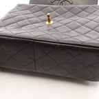 Chanel Backpack Quilted Square Chain Black Lambskin — view 6