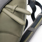 Dior Waist Bag Sacai Saddle Khaki Navy Nylon Leather — view 6