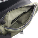 Dior Waist Bag Sacai Saddle Khaki Navy Nylon Leather — view 3