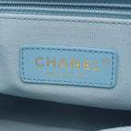 Chanel Shoulder Bag Quilted Light Blue Lambskin Small Flap Chain — view 4