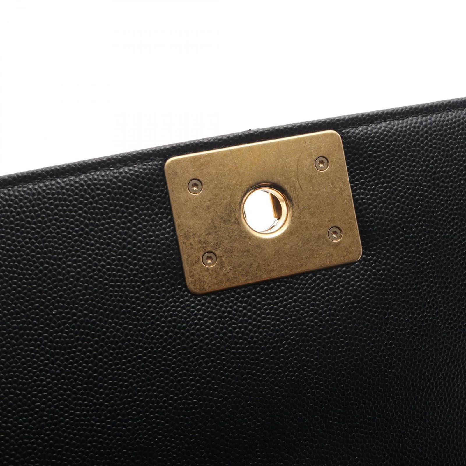 Chanel Shoulder Bag Boy Black Calf Boy Chain — view 9