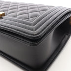 Chanel Shoulder Bag Boy Black Calf Boy Chain — view 8