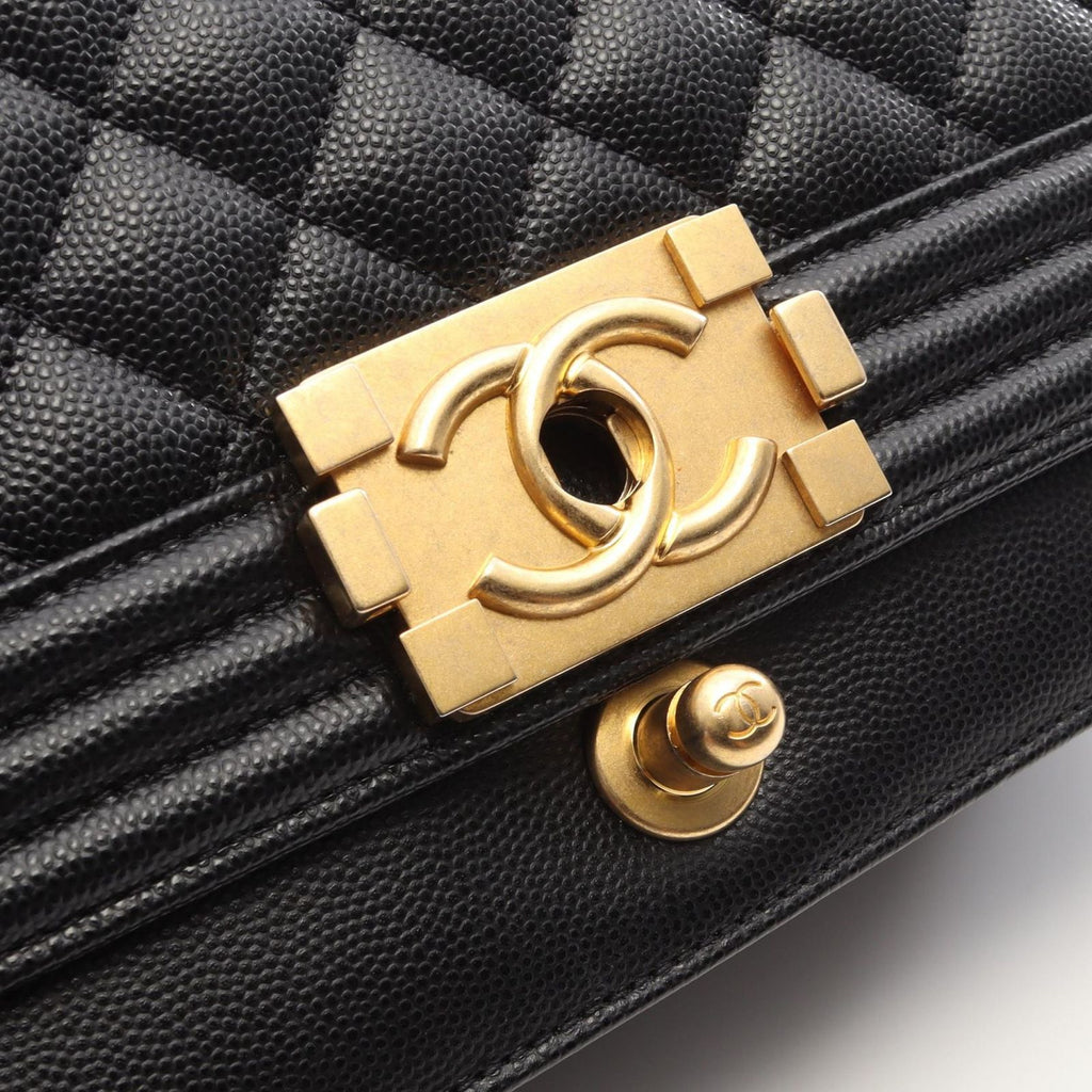 Chanel Shoulder Bag Boy Black Calf Boy Chain — view 6