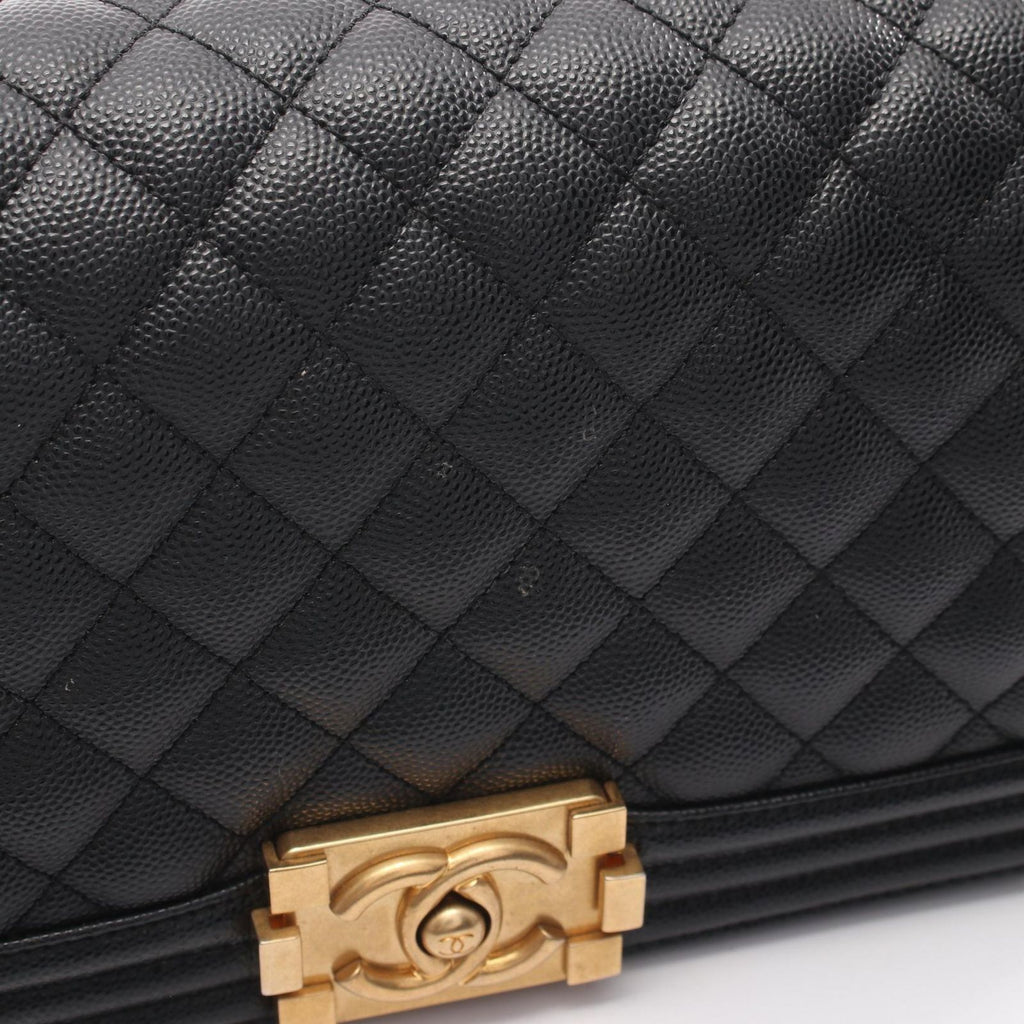 Chanel Shoulder Bag Boy Black Calf Boy Chain — view 8