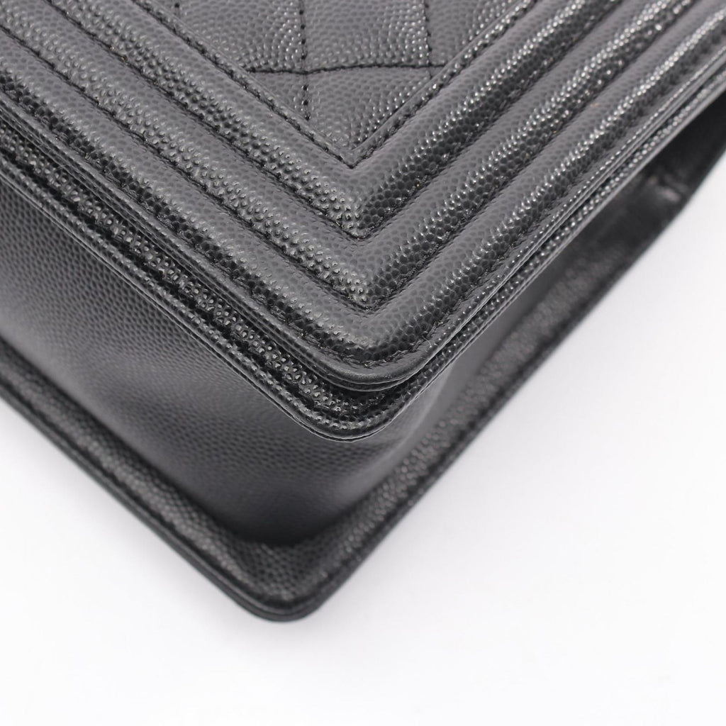 Chanel Shoulder Bag Boy Black Calf Boy Chain — view 6