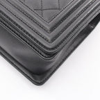 Chanel Shoulder Bag Boy Black Calf Boy Chain — view 6