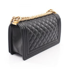 Chanel Shoulder Bag Boy Black Calf Boy Chain — view 2