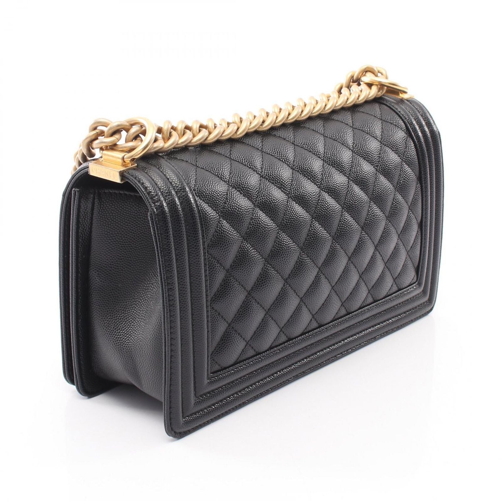 Chanel Shoulder Bag Boy Black Calf Boy Chain — view 2