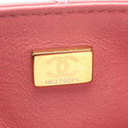 Chanel Shoulder Bag Mini Quilted Pink Lambskin Chain — view 5