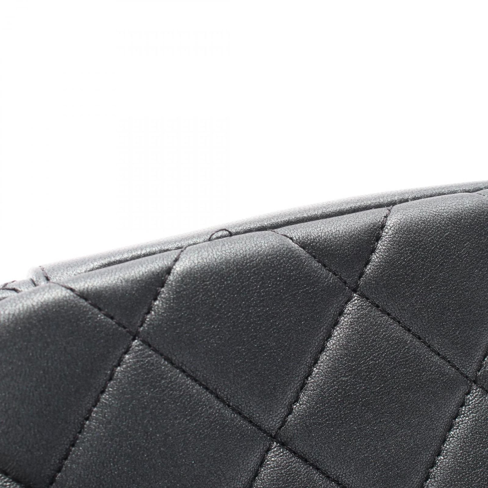 Chanel Shoulder Bag Mini Quilted Metallic Gray Lambskin Chain — view 6