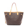 Louis Vuitton Tote Neverfull Monogram Canvas Leather