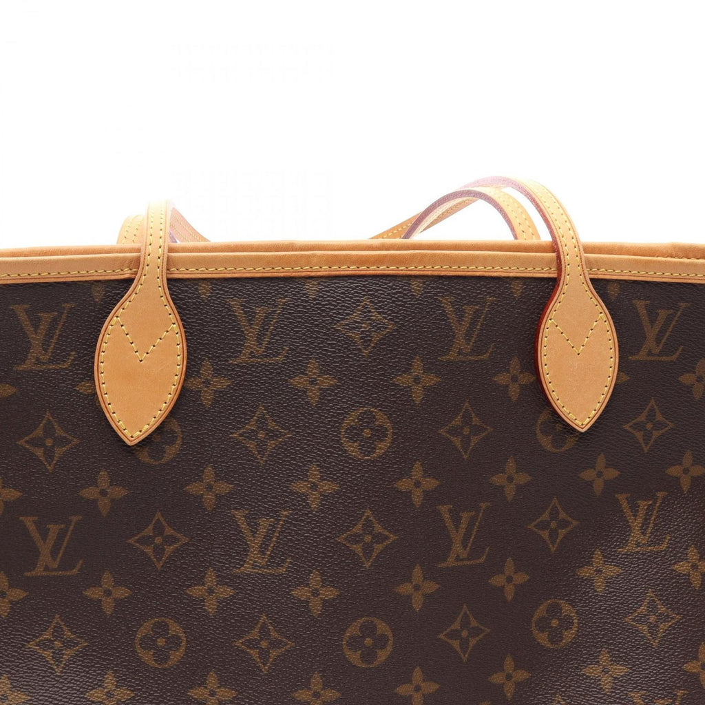 Louis Vuitton Tote Neverfull Monogram Canvas Leather — view 8