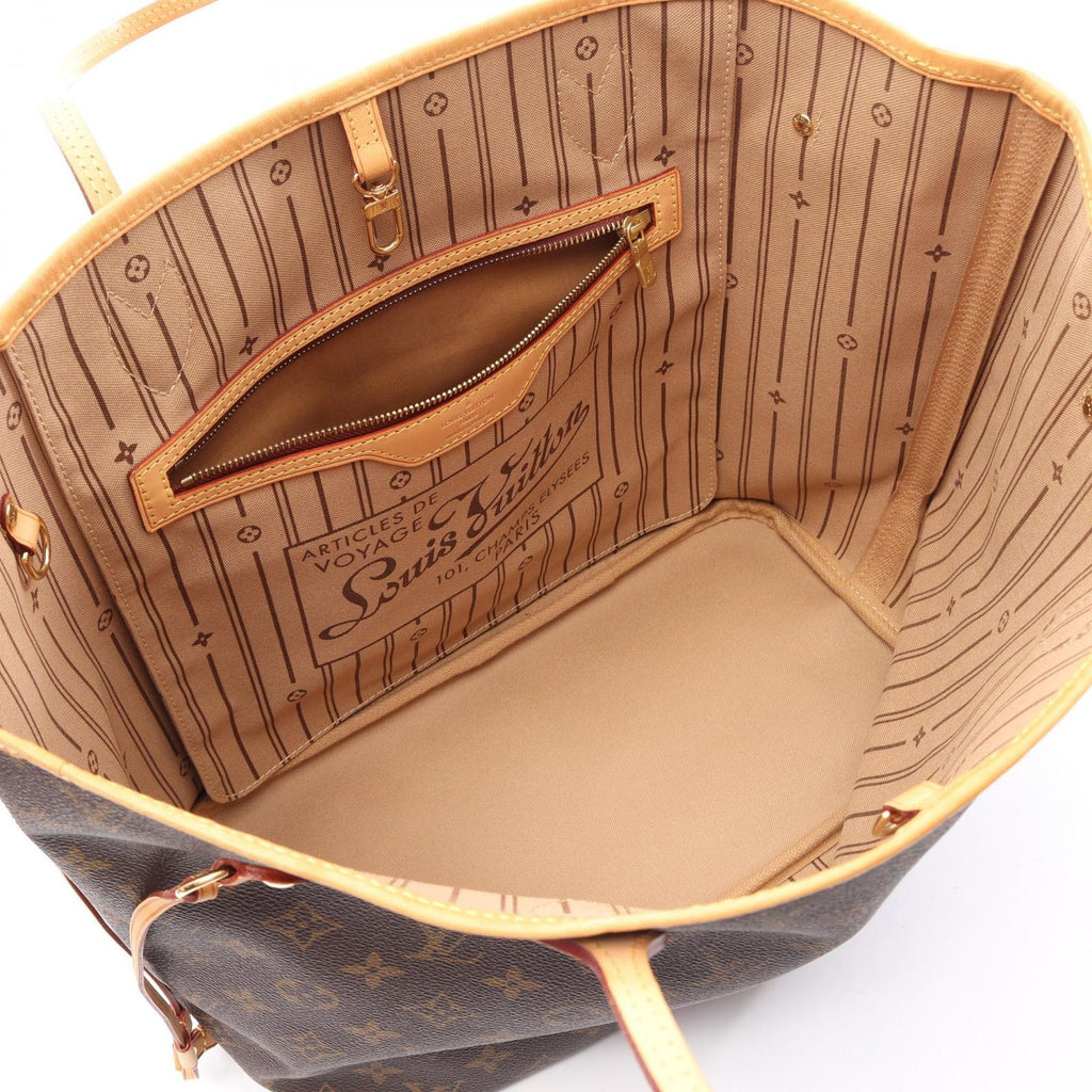Louis Vuitton Tote Neverfull Monogram Canvas Leather — view 3