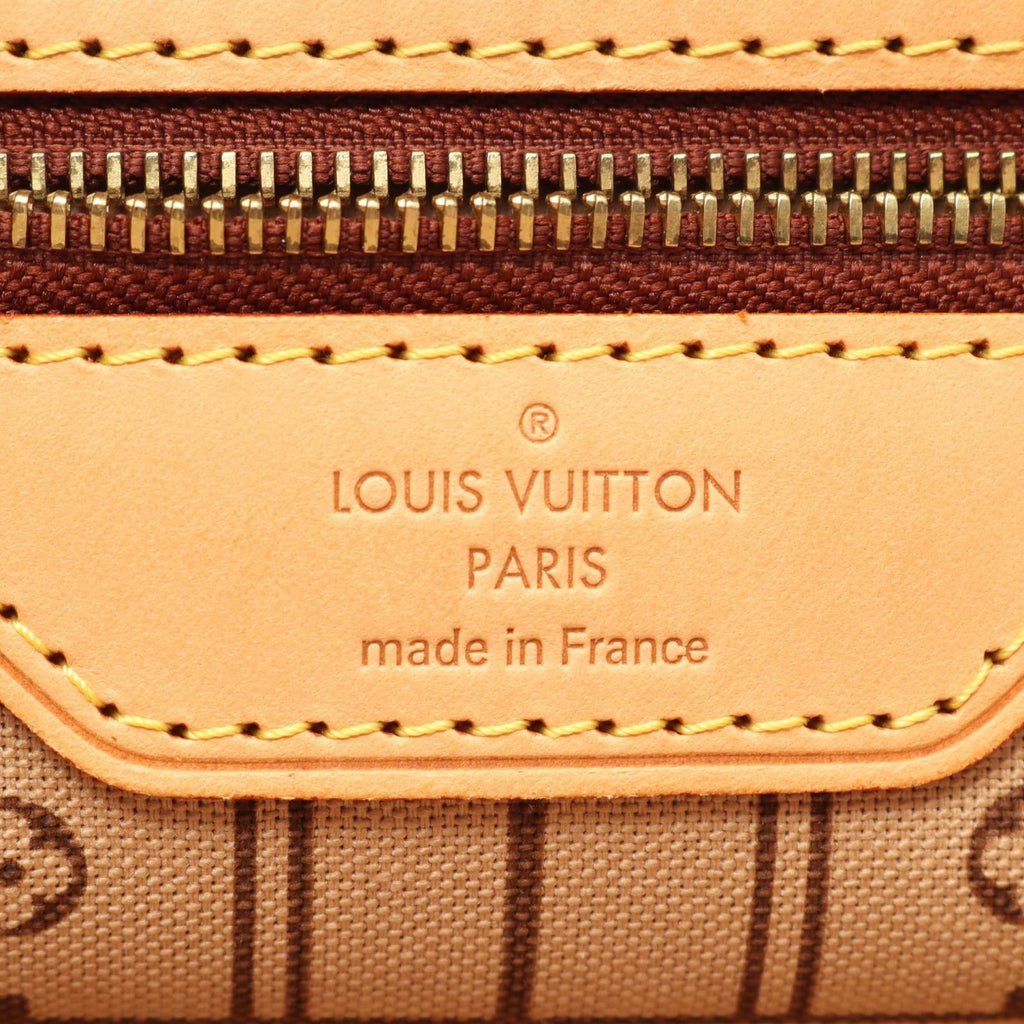 Louis Vuitton Tote Neverfull Monogram Canvas Leather — view 4