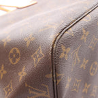 Louis Vuitton Tote Neverfull Monogram Canvas Leather — view 6