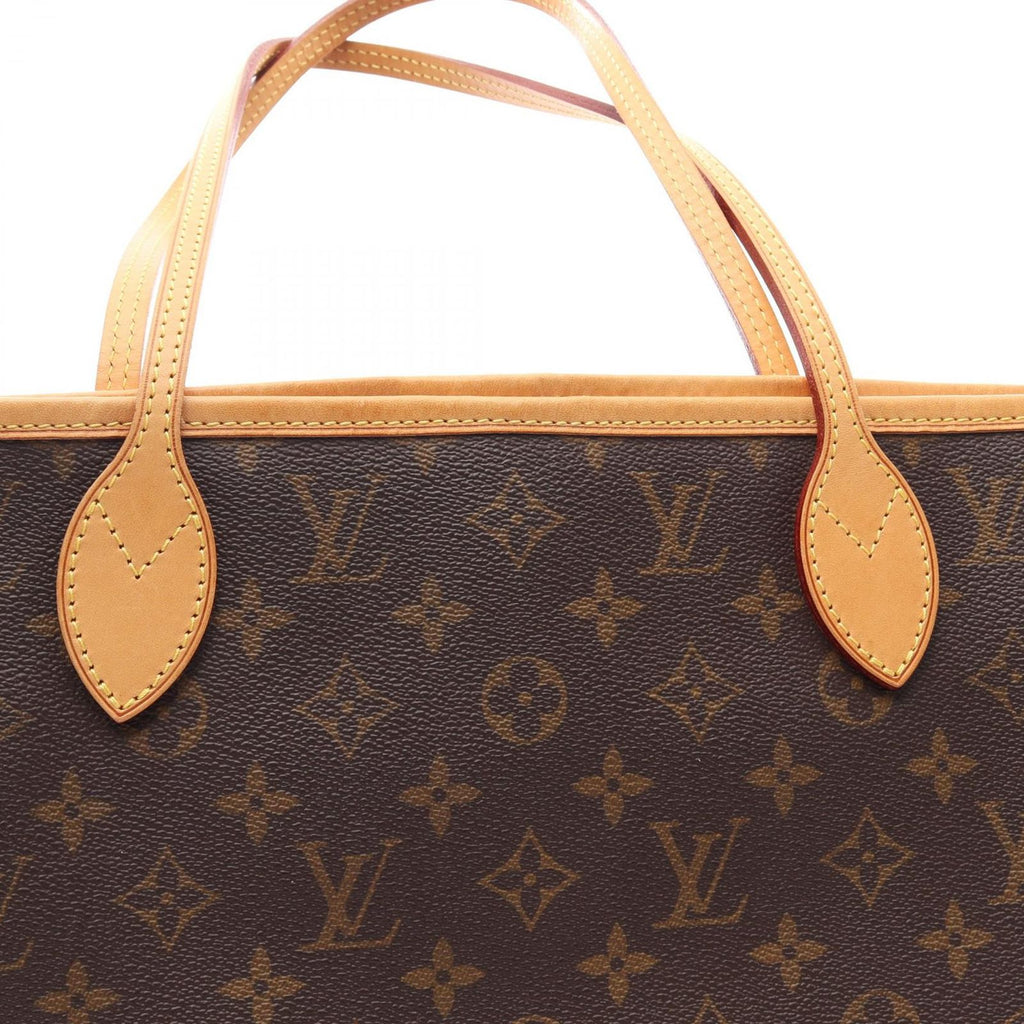 Louis Vuitton Tote Neverfull Monogram Canvas Leather — view 9