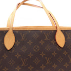 Louis Vuitton Tote Neverfull Monogram Canvas Leather — view 9