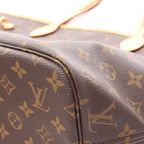 Louis Vuitton Tote Neverfull Monogram Canvas Leather — view 7