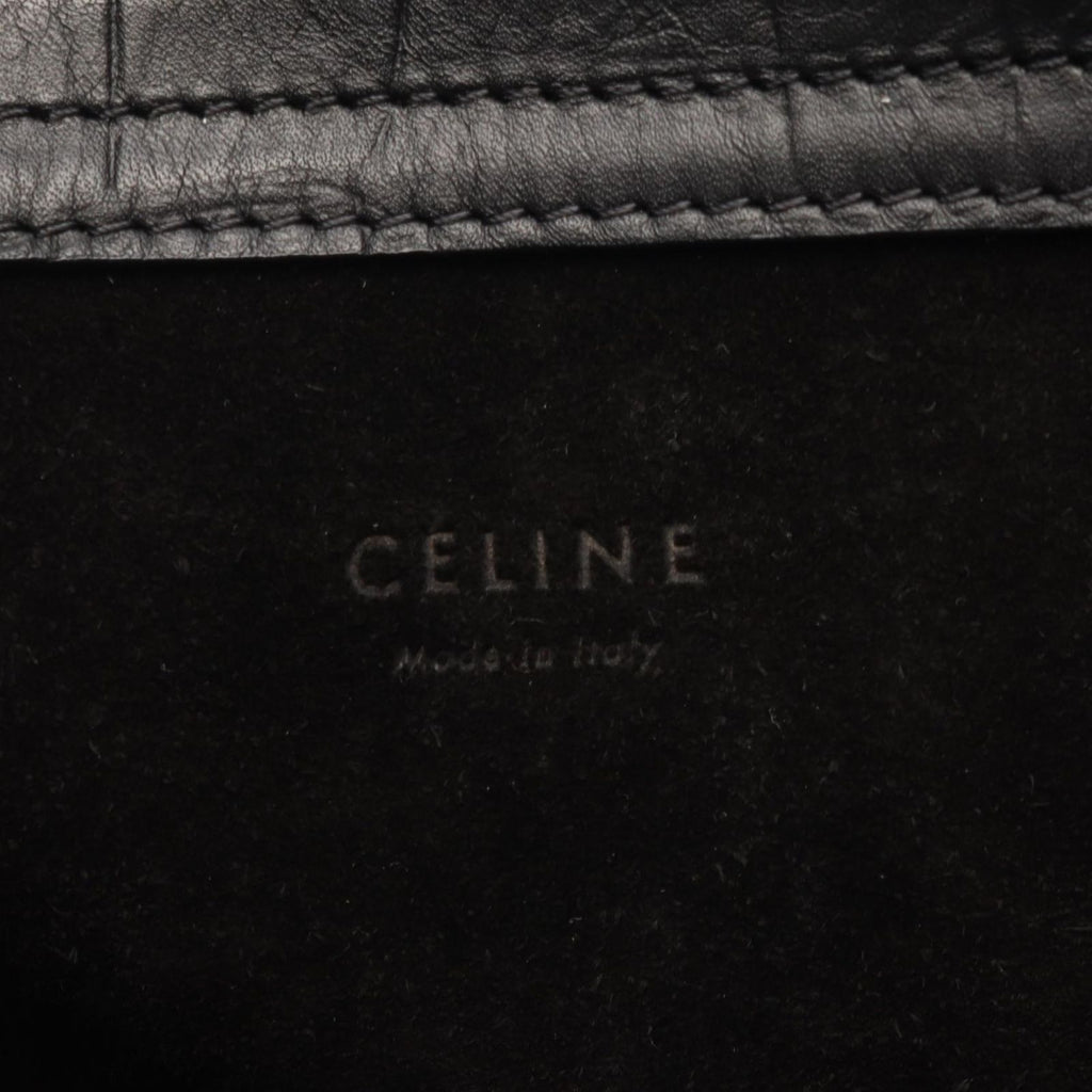 Celine Tote Luggage Phantom Black Leather — view 4