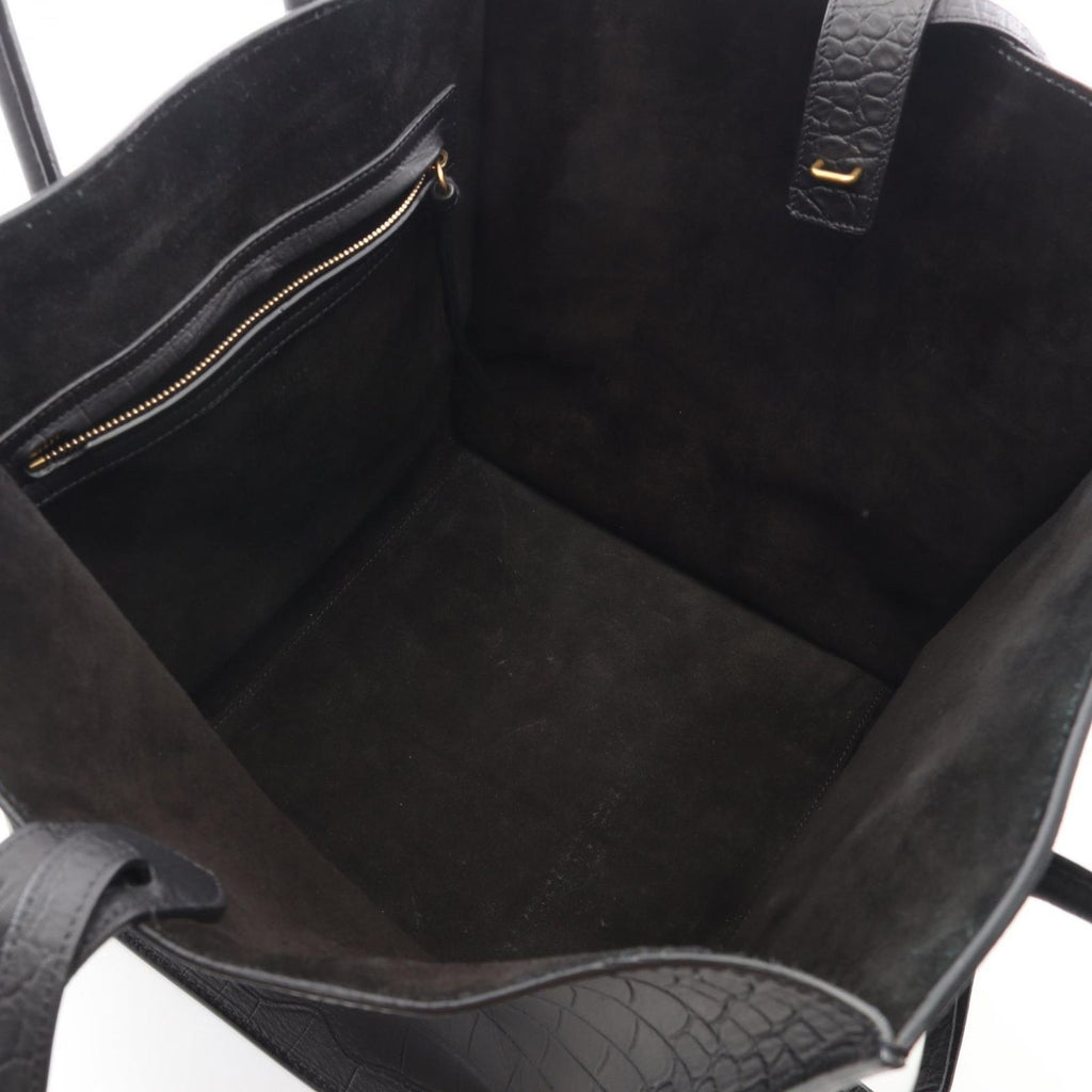 Celine Tote Luggage Phantom Black Leather — view 3