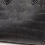 Celine Tote Luggage Phantom Black Leather — view 8