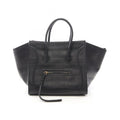 Celine Tote Luggage Phantom Black Leather